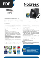 Catalogo de Nobreak SMS Net 4 Plus Expert 1400 VA (26100 130312)