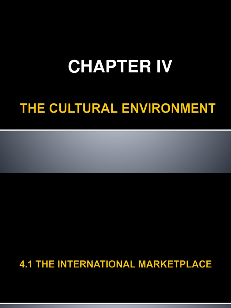 Chapter 4 Int. MGT | PDF | Social Stratification | Marketing