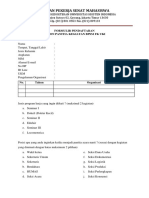 Revisi Formulir Pendaftaran