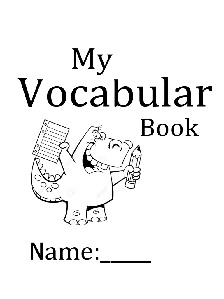 My Vocabulary Book PDF Vocabulary Learning To Read