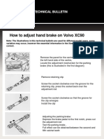 How To Adjust Hand Brake On Volvo XC90