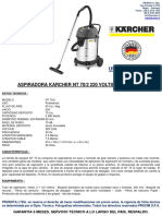 Aspiradora Karcher NT 70-2 220 V.p-A