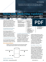 Sizing Tank Blanketing Regulators