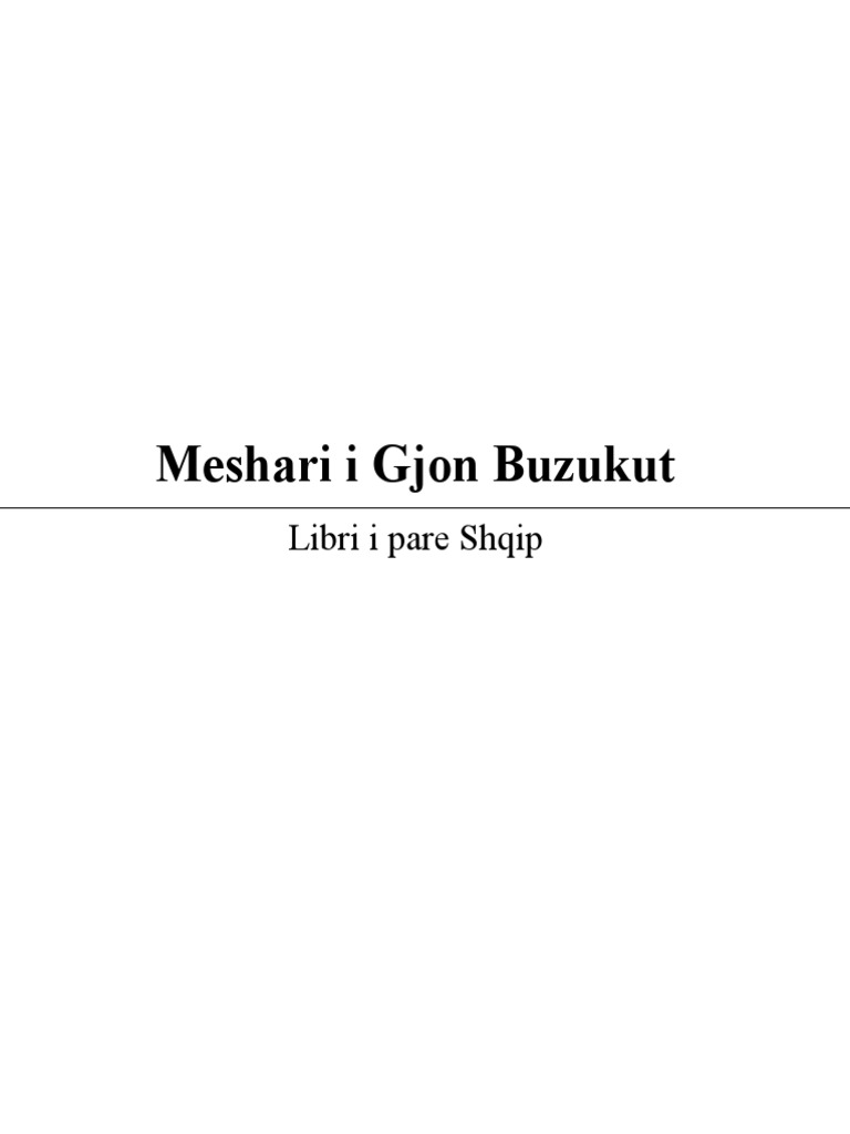 Meshari i Gjon Buzukut