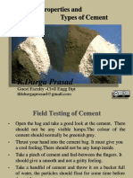 Properties of Cement PDF