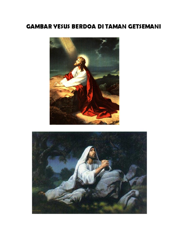 Yesus Berdoa di Taman Getsemani | PDF | Agama & Spiritualitas