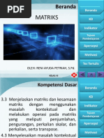 Apersepsi Dan Motivasi Materi Pengertian Dan Jenis-Jenis Matriks