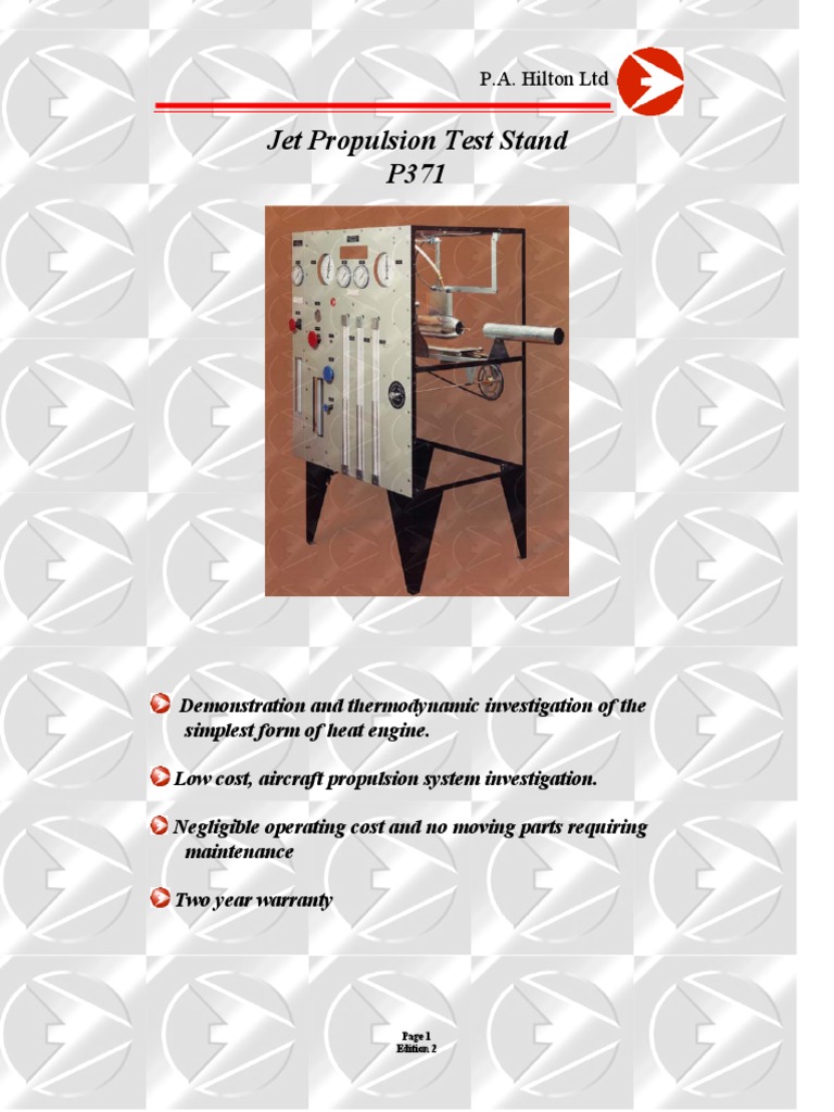 Jet Propulsion Test Stand | PDF | Jet Engine | Engines