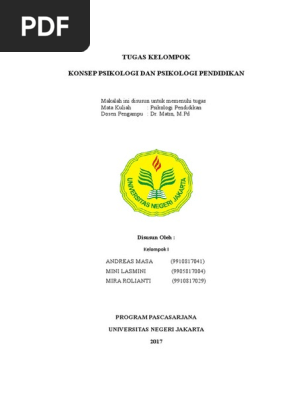 Makalah Psikologi Pendidikan Kelompok 1 Doc