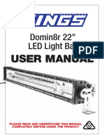Domin8r 22" LED Light Bar: User Manual