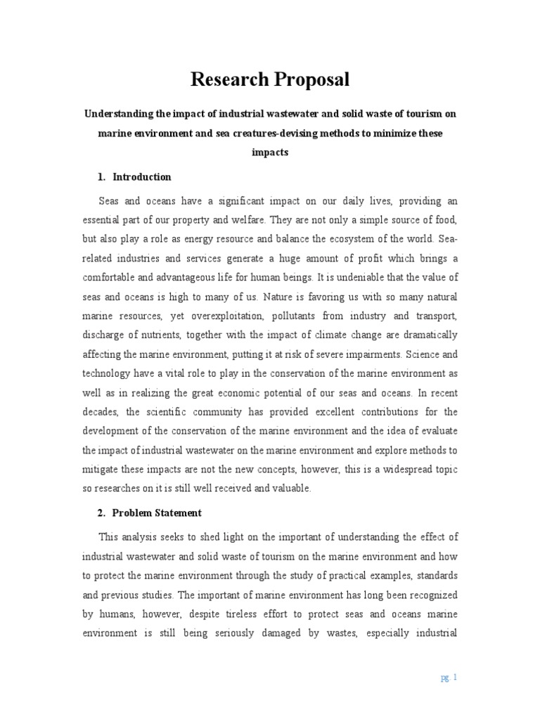 Research proposal on water treatment picture