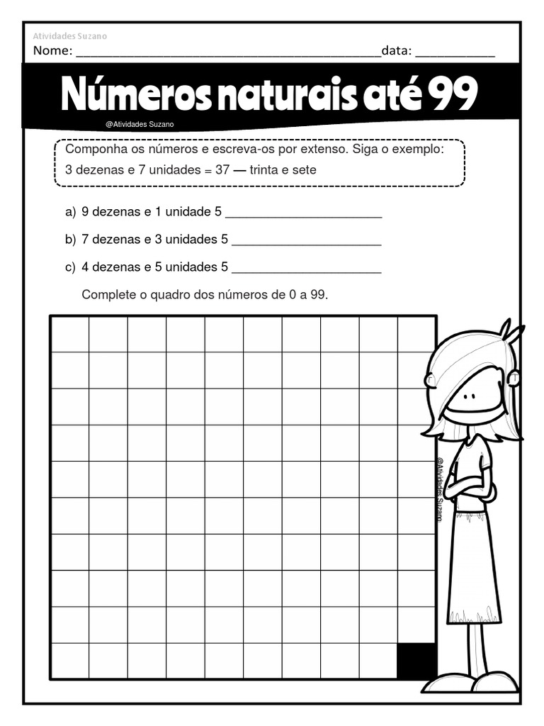 3º Ano Numeros Naturais 99 | PDF | Ensino de Matemática | Lazer
