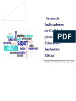 Indicadores de Escuela Inclusiva DUA