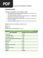 Requirement in A Bus and Van Transport Terminal