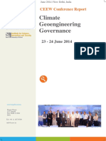 Climate Geoengineering Governance - CEEW Conference Report 