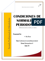 Condiciones de Normalidad Periodontal - Odontopediatría II