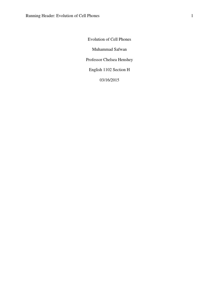 Evolution of Cell Phones | PDF | Mobile Phones | Telephone