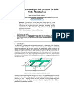 Solar Cell Fabrication and Characterization: Metalization