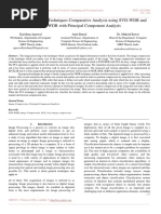 Image Compression Techniques Comparative Analysis Using SVD-WDR and SVD-WDR With Principal Component Analysis