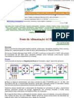 Fonte de Alimentação Ac - DC ...