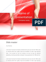 Company presentation template with Lorem Ipsum text