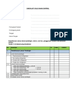 Checklist Cold Chain