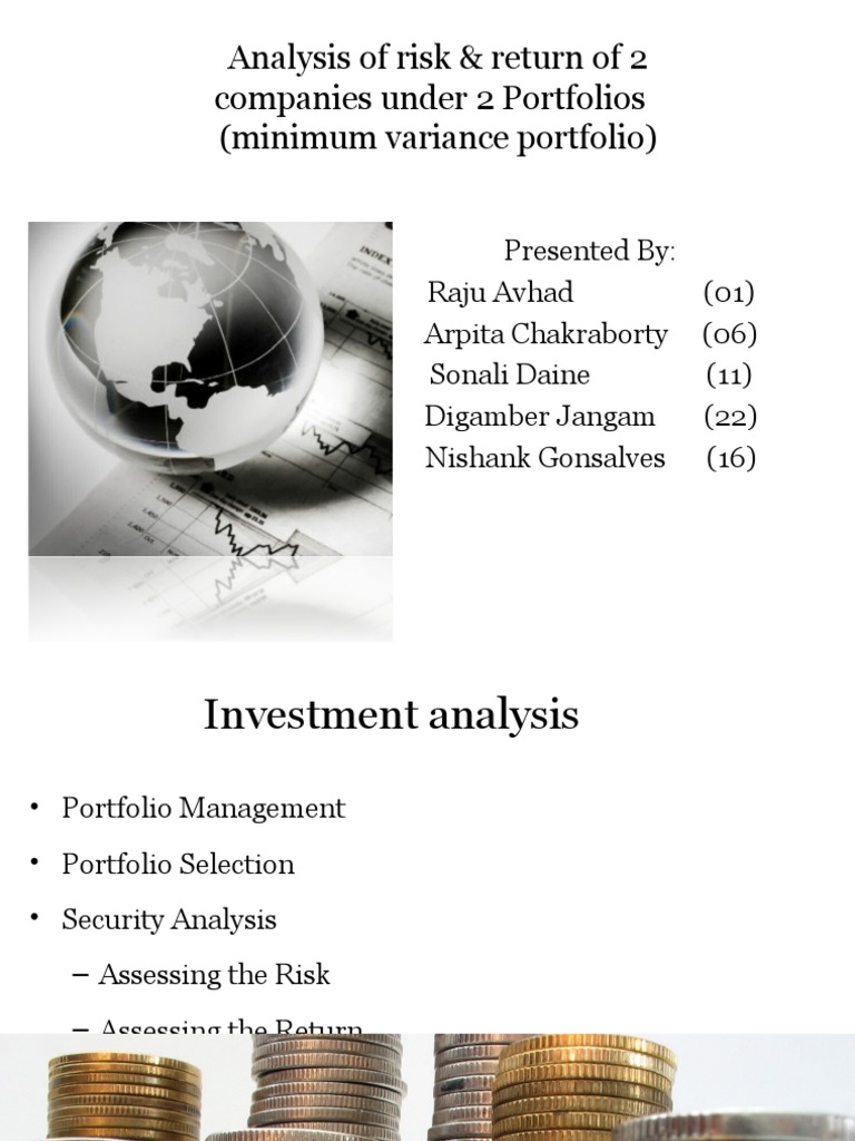 Risk & Return Analysis of Two Portfolios | PDF | Modern Portfolio ...