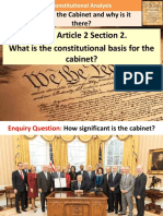 Read Article 2 Section 2. What Is The Constitutional Basis For The Cabinet?
