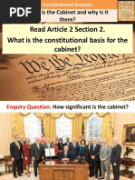 Read Article 2 Section 2. What Is The Constitutional Basis For The Cabinet?