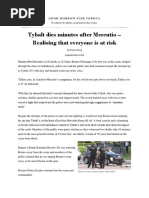 Obituary for Mercutio, Age 18 | PDF | Characters In Romeo And Juliet ...
