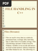 File Handling in C++