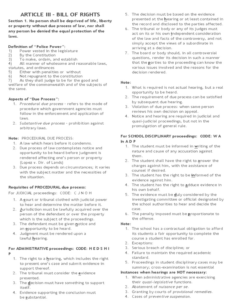 Bill of Rights | PDF | Search And Seizure | Eminent Domain