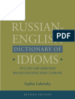 Russian-English Dictionary of Idioms PDF