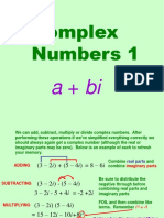 Complex Numbers 1