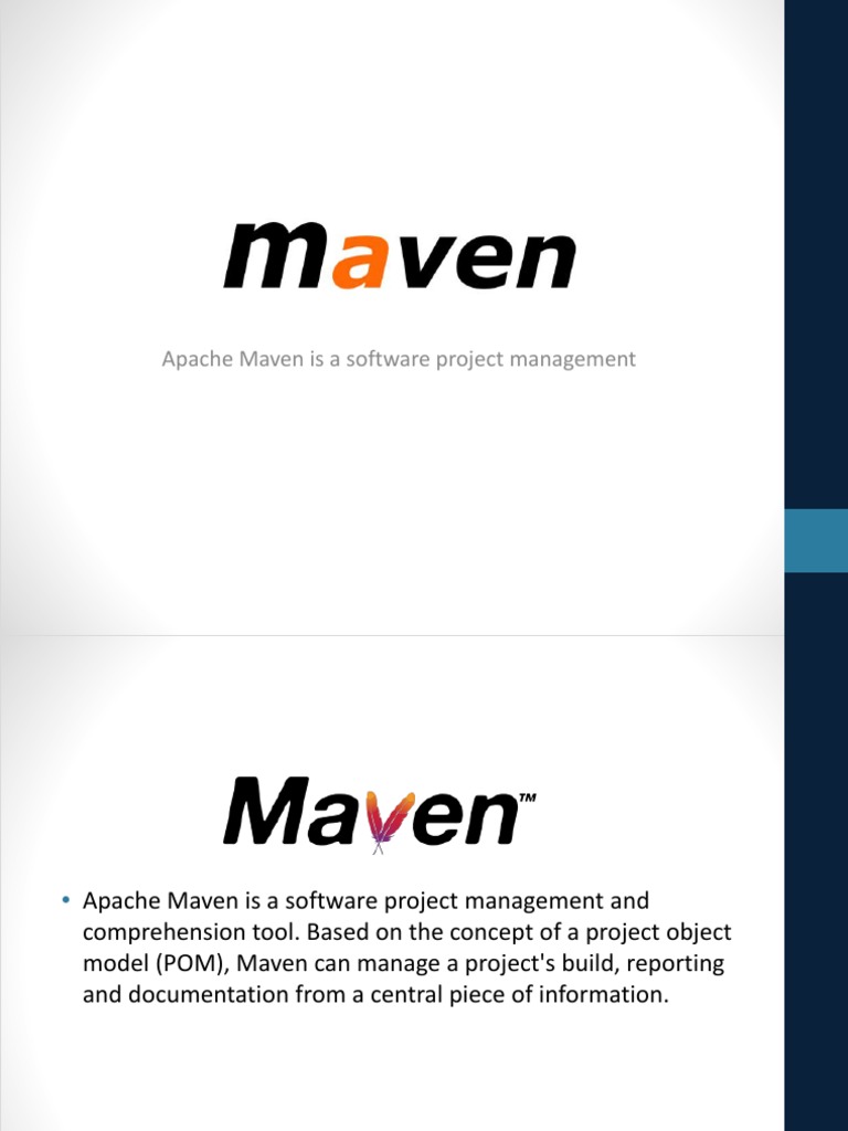Overview of Apache Maven 3.5.3 | PDF | Computers | Technology & Engineering