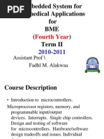 Embedded System For Biomedical Applications For BME Term II