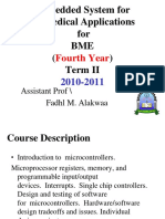 Embedded System For Biomedical Applications For BME Term II