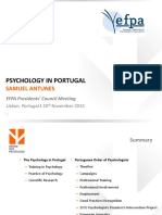 Psicologia em Portugal - Estatística OPP, 2015