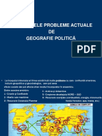  Principalele Probleme Actuale de Geografie Politică