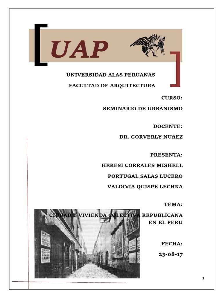 Vivienda Colectiva en la Costa Peruana | PDF | Ciudad | Lima