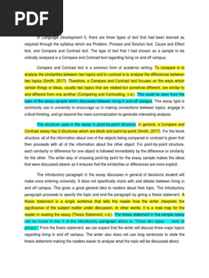 Critical Review of Cause And Effect Essay