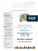 Weekly Newsletter-April 2 - April 6