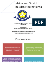 Penatalaksanaan Terkini Hiponatremia Dan Hipernatremia