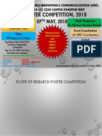 Poster Competition, 2018: MUET, SZAB Campus Khairpur Mirs'