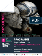 Programme Forum Pop'Sciences - A Quoi Revent Les Intelligences Artificielles