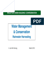 STREAM 2-Water Management & Conservation - Rainwater Harvesting (Ir. Lam Kim Seong)