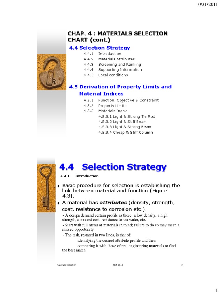 Bab 04 - Materials Chart | PDF | Beam (Structure) | Strength Of Materials
