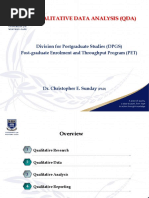 Qualitative Data Analysis