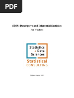 SPSS: Descriptive and Inferential Statistics: For Windows