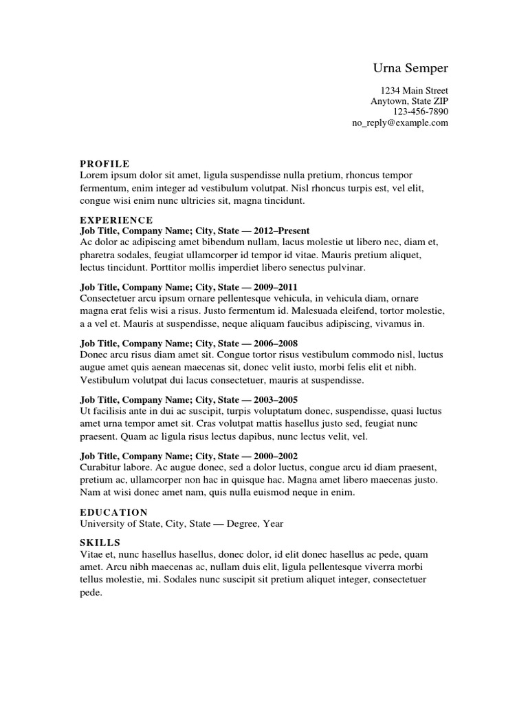 Professional Experience and Skills Summary | PDF